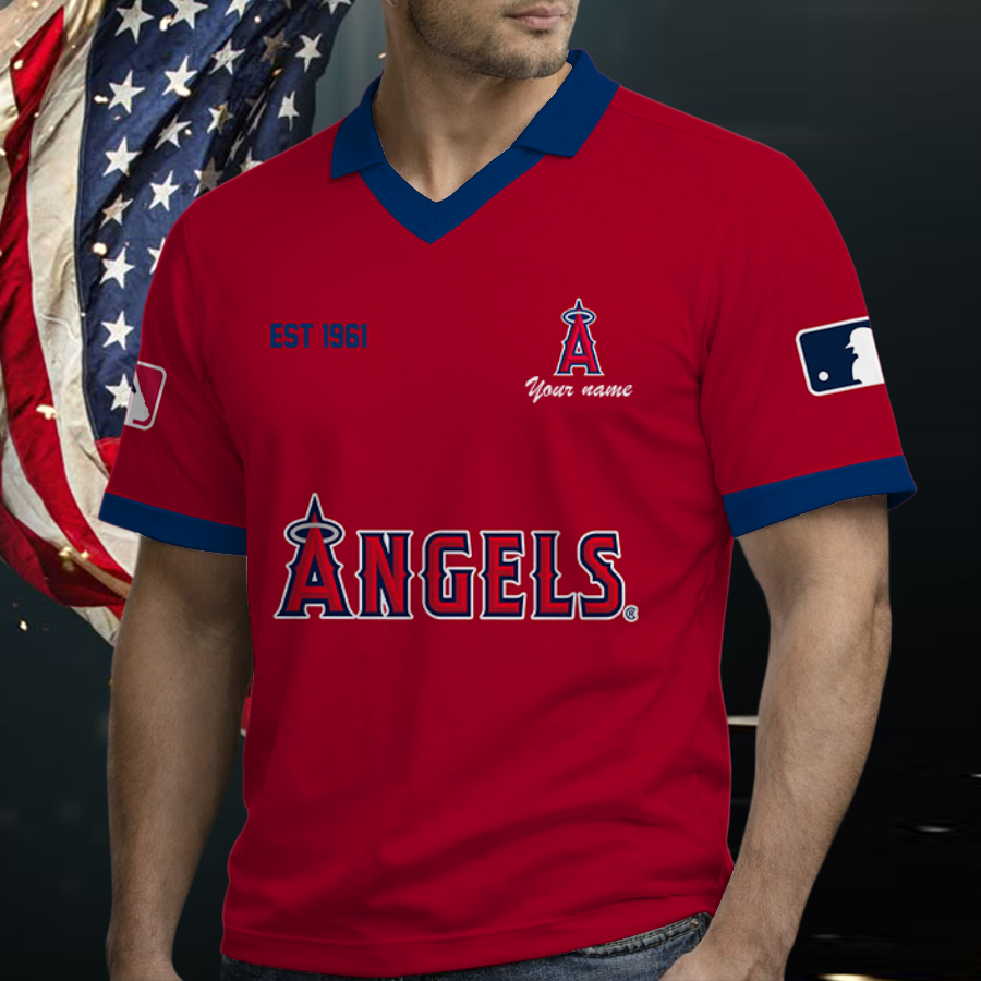 Limited Edition – Customized MLB Los Angeles Angels Polo Shirt
