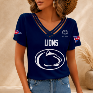 Limited Edition – Customized NCAA Penn State Nittany Lions V-Neck Shirt