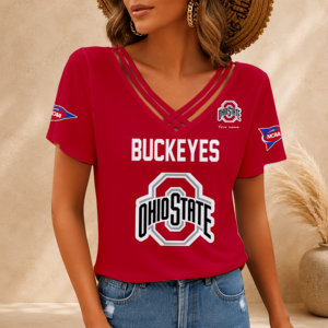 Limited Edition – Customized NCAA Ohio State Buckeyes V-Neck Shirt