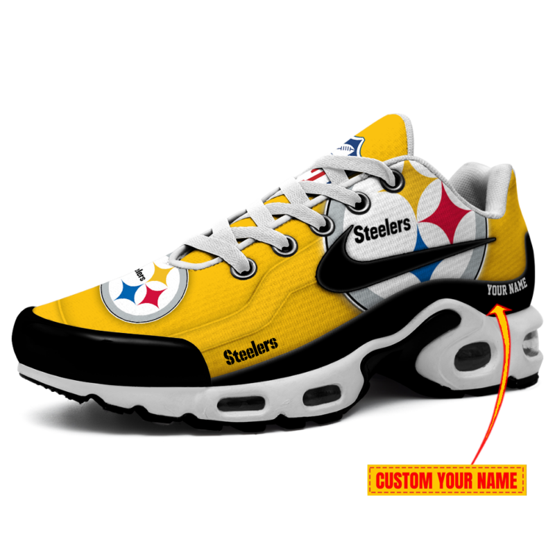 Limited Edition – Customized NFL Pittsburgh Steelers Air Max Plus Sneakers - Image 2