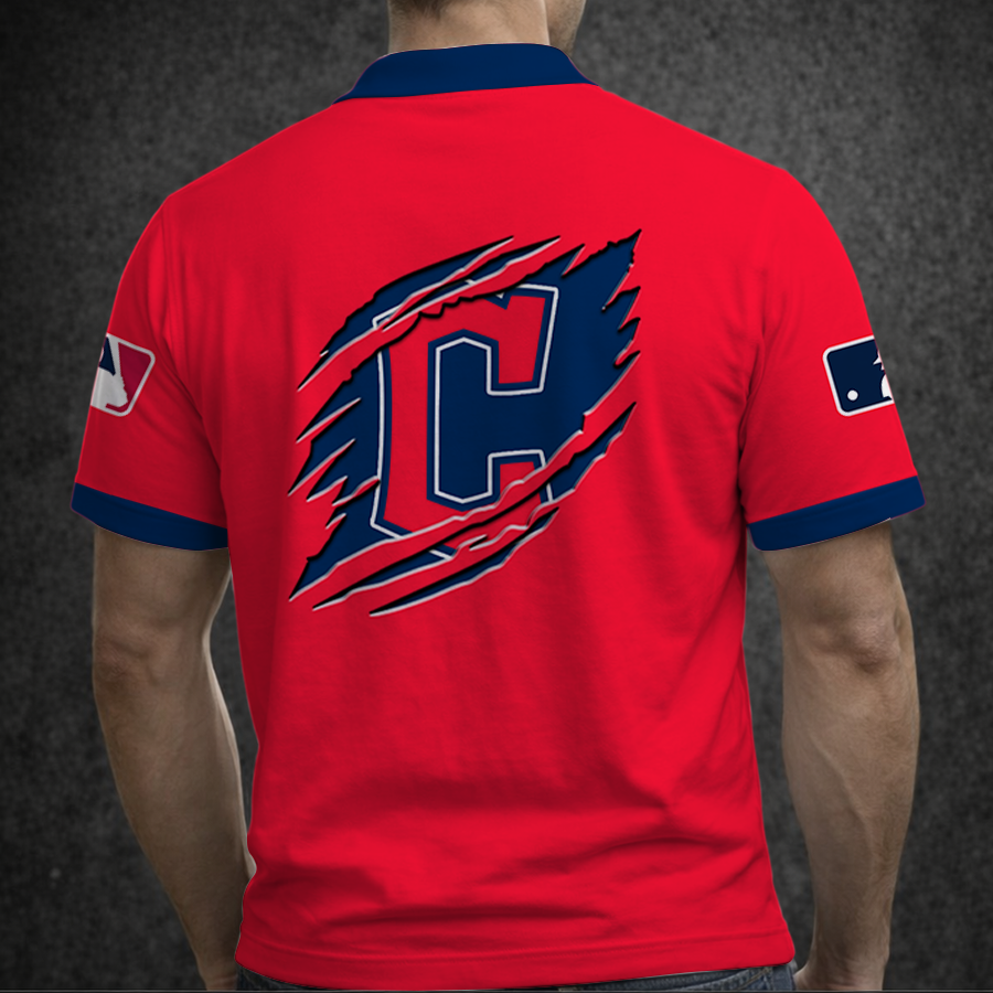 Limited Edition – Customized MLB Cleveland Guardians Polo Shirt - Image 2