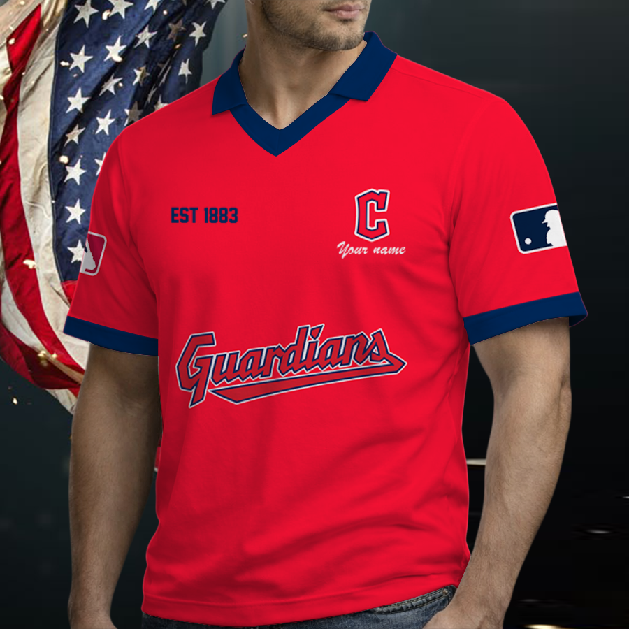 Limited Edition – Customized MLB Cleveland Guardians Polo Shirt