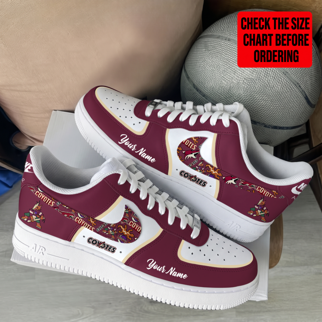 Limited Edition – Customized NHL Arizona Coyotes Af1 Shoes