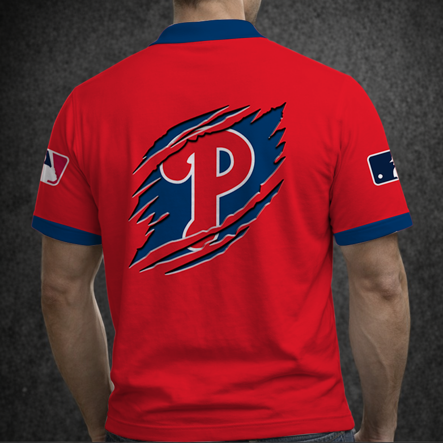 Limited Edition – Customized MLB Philadelphia Phillies Polo Shirt - Image 2