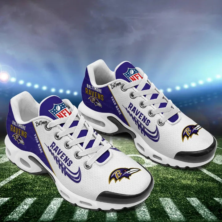 Limited Edition – Customized NFL Baltimore Ravens Air Max Plus Sneakers - Image 2