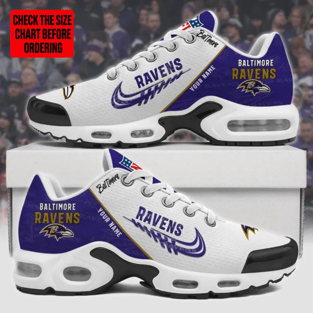 Limited Edition – Customized NFL Baltimore Ravens Air Max Plus Sneakers