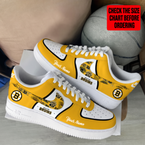 Limited Edition – Customized NHL Boston Bruins Af1 Shoes