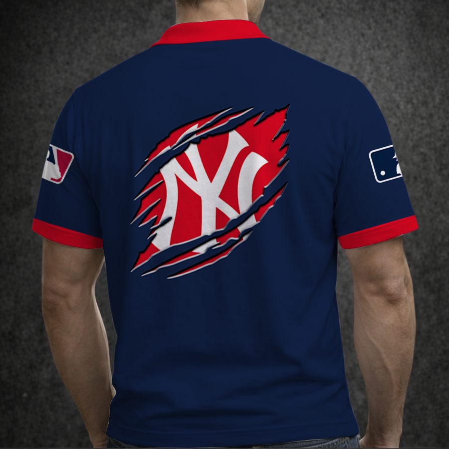 Limited Edition – Customized MLB New York Yankees Polo Shirt - Image 2