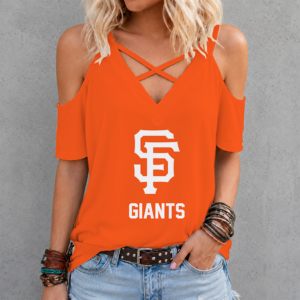 Limited Edition – Customized MLB San Francisco Giants Criss Cross V-Neck Top