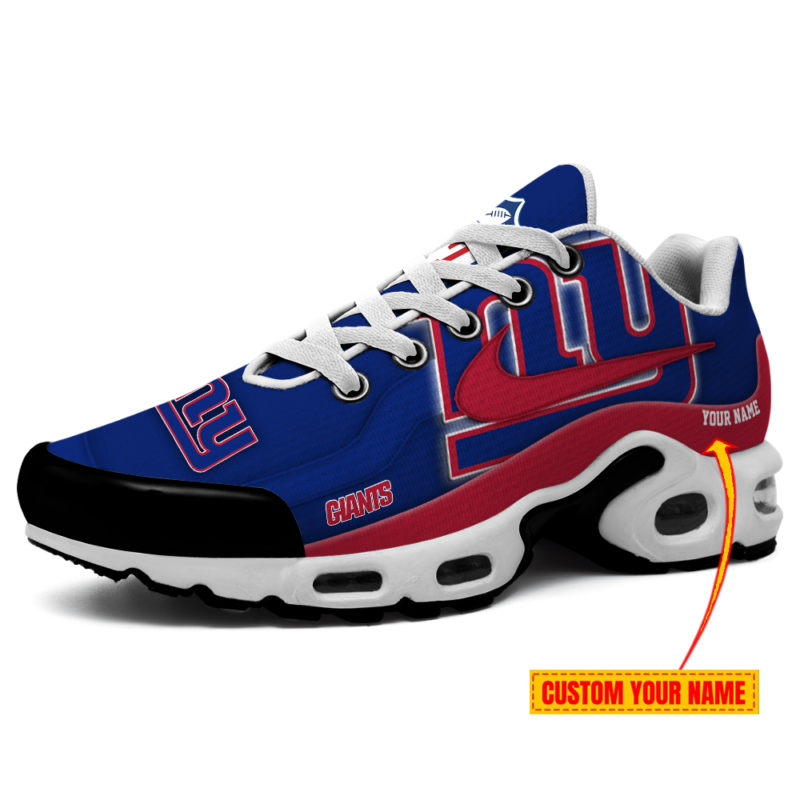 Limited Edition – Customized NFL New York Giants Air Max Plus Sneakers - Image 2