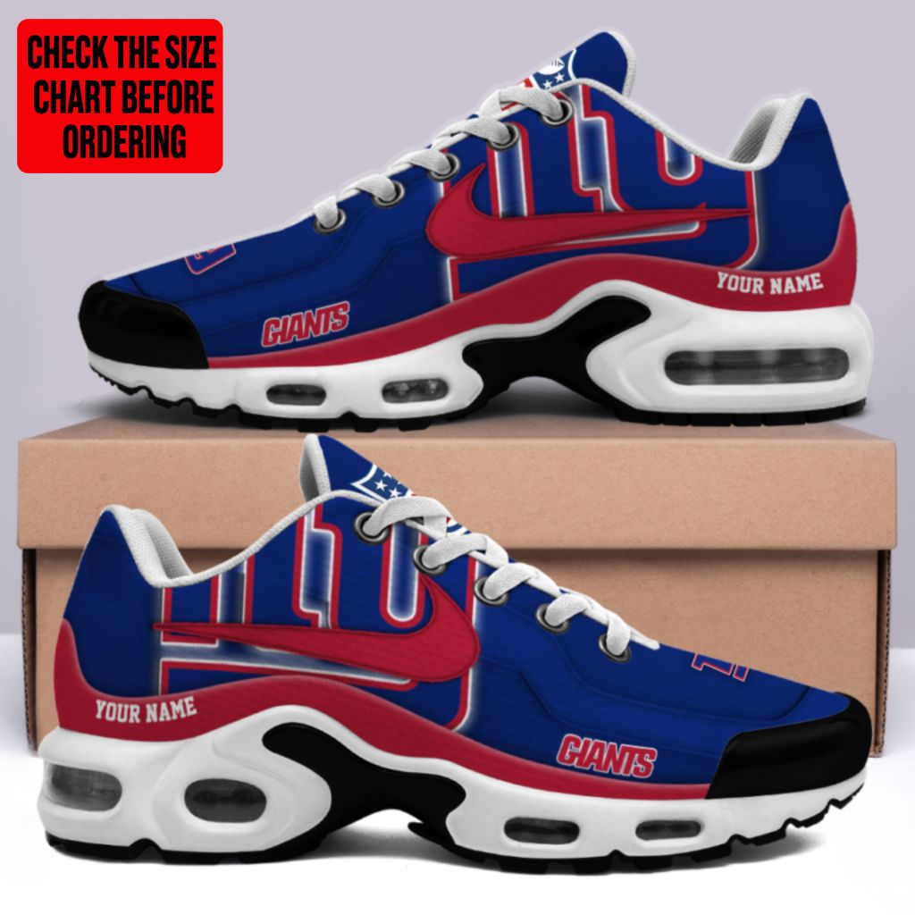 Limited Edition – Customized NFL New York Giants Air Max Plus Sneakers