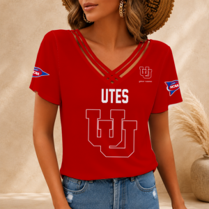 Limited Edition – Customized NCAA Utah Utes V-Neck Shirt