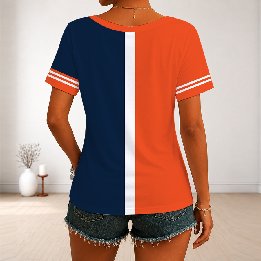Limited Edition – Customized WNBA Connecticut Sun V-Neck Female Shirt - Image 2