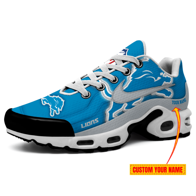 Limited Edition – Customized NFL Detroit Lions Air Max Plus Sneakers - Image 2