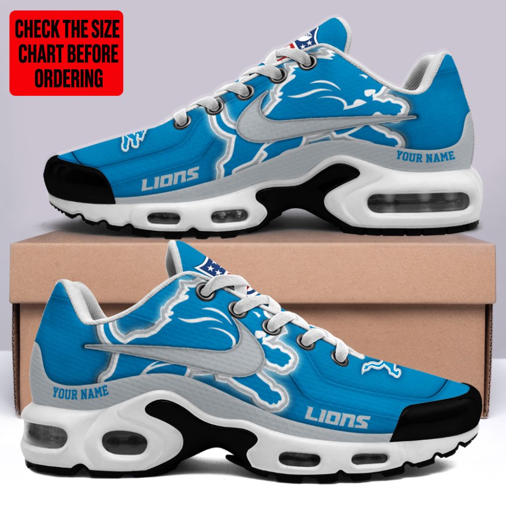 Limited Edition – Customized NFL Detroit Lions Air Max Plus Sneakers