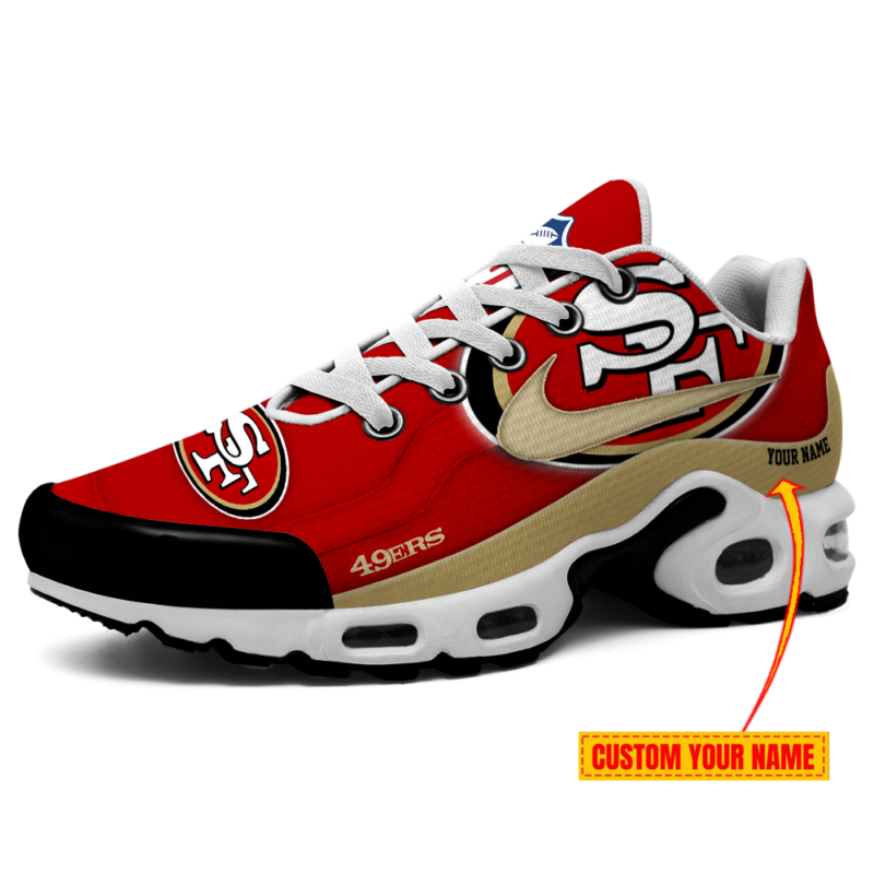 Limited Edition – Customized NFL San Francisco 49Ers Air Max Plus Sneakers - Image 2