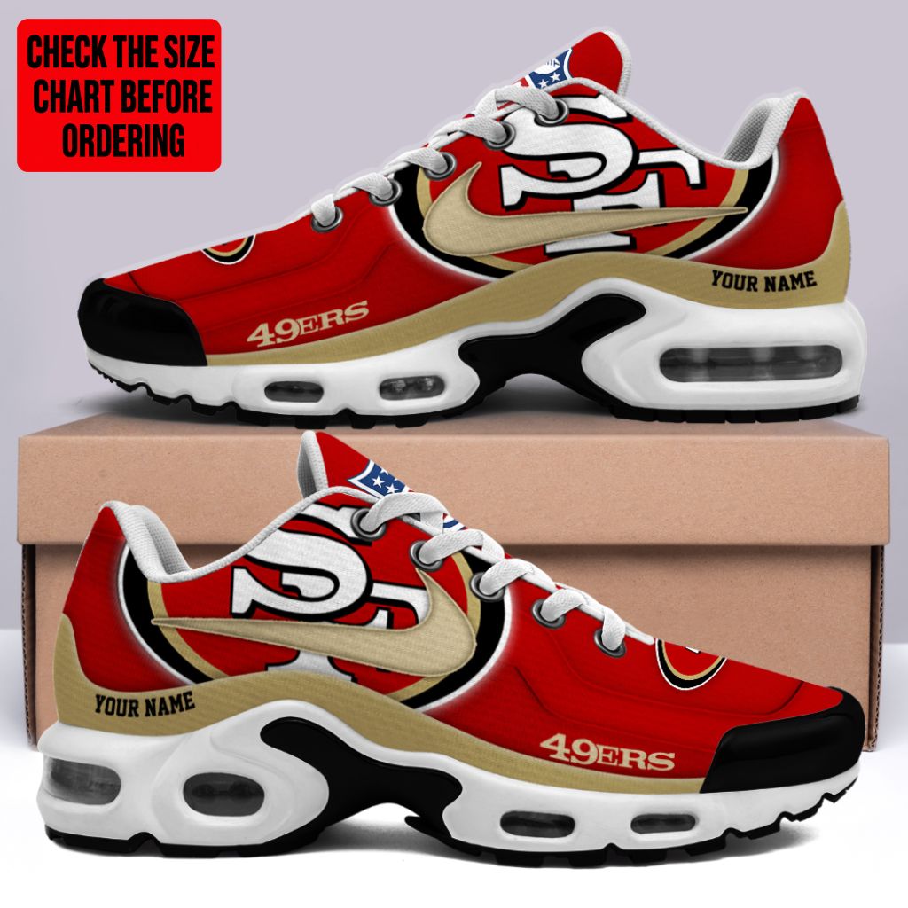 Limited Edition – Customized NFL San Francisco 49Ers Air Max Plus Sneakers