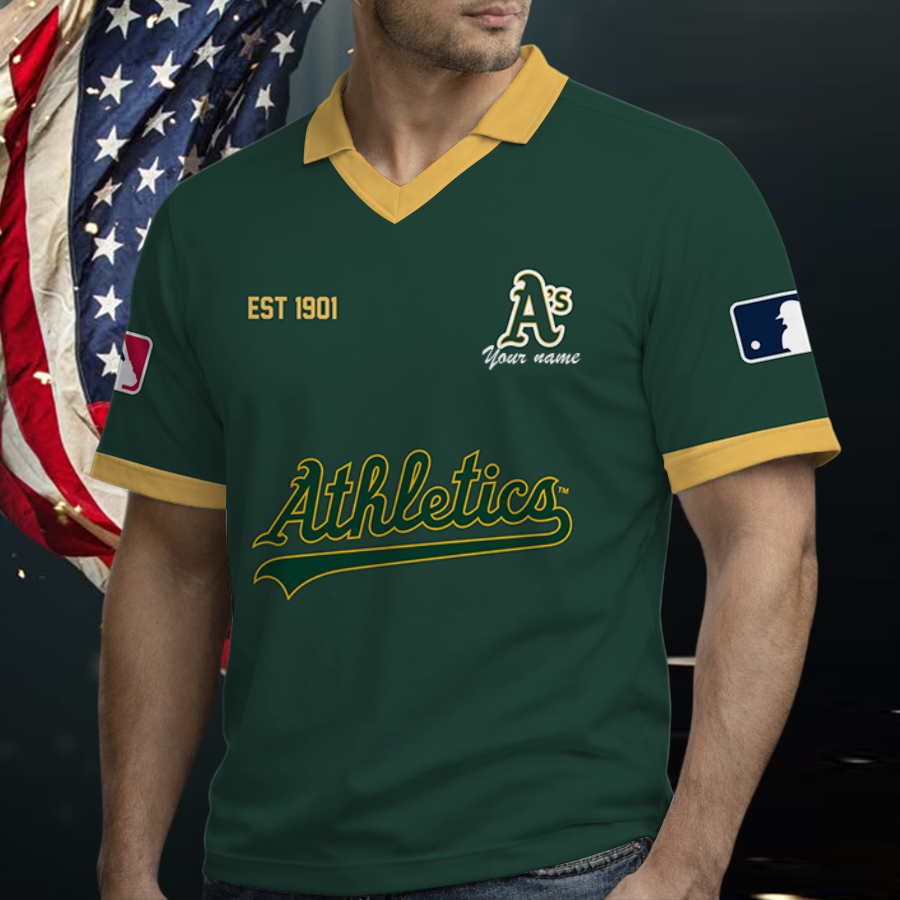 Limited Edition – Customized MLB Oakland Athletics Polo Shirt