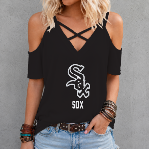 Limited Edition – Customized MLB Chicago White Sox Criss Cross V-Neck Top