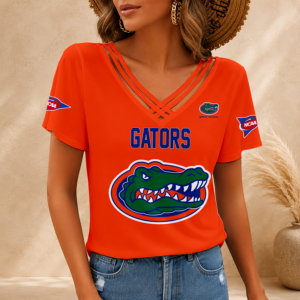 Limited Edition – Customized NCAA Florida Gators V-Neck Shirt