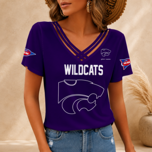Limited Edition – Customized NCAA Kansas State Wildcats V-Neck Shirt
