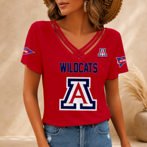 Limited Edition – Customized NCAA Arizona Wildcats V-Neck Shirt