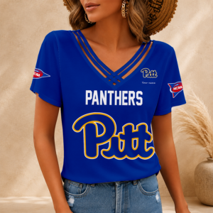 Limited Edition – Customized NCAA Pittsburgh Panthers V-Neck Shirt