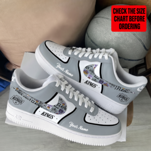 Limited Edition – Customized NHL Los Angeles Kings Af1 Shoes