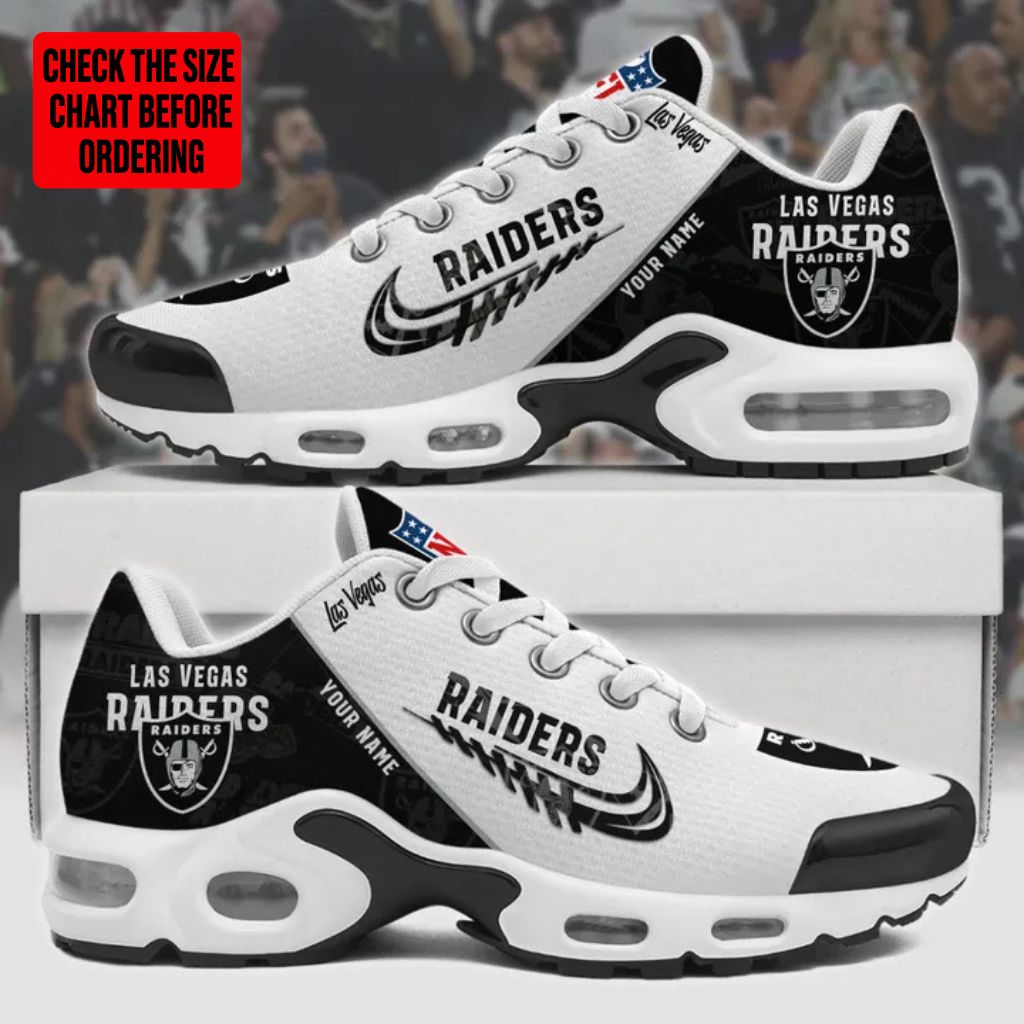 Limited Edition – Customized NFL Las Vegas Raiders Air Max Plus Sneakers