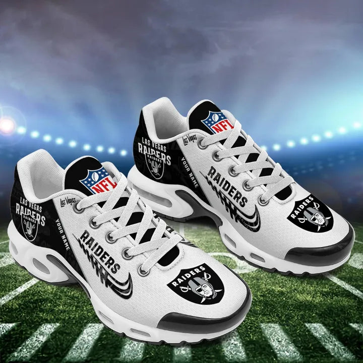 Limited Edition – Customized NFL Las Vegas Raiders Air Max Plus Sneakers - Image 2