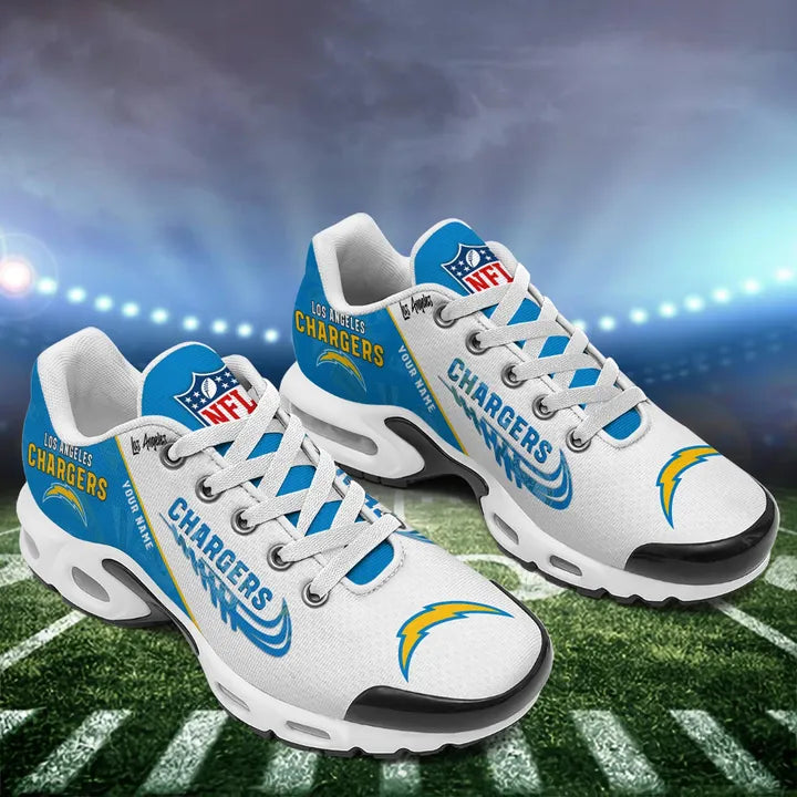 Limited Edition – Customized NFL Los Angeles Chargers Air Max Plus Sneakers - Image 2