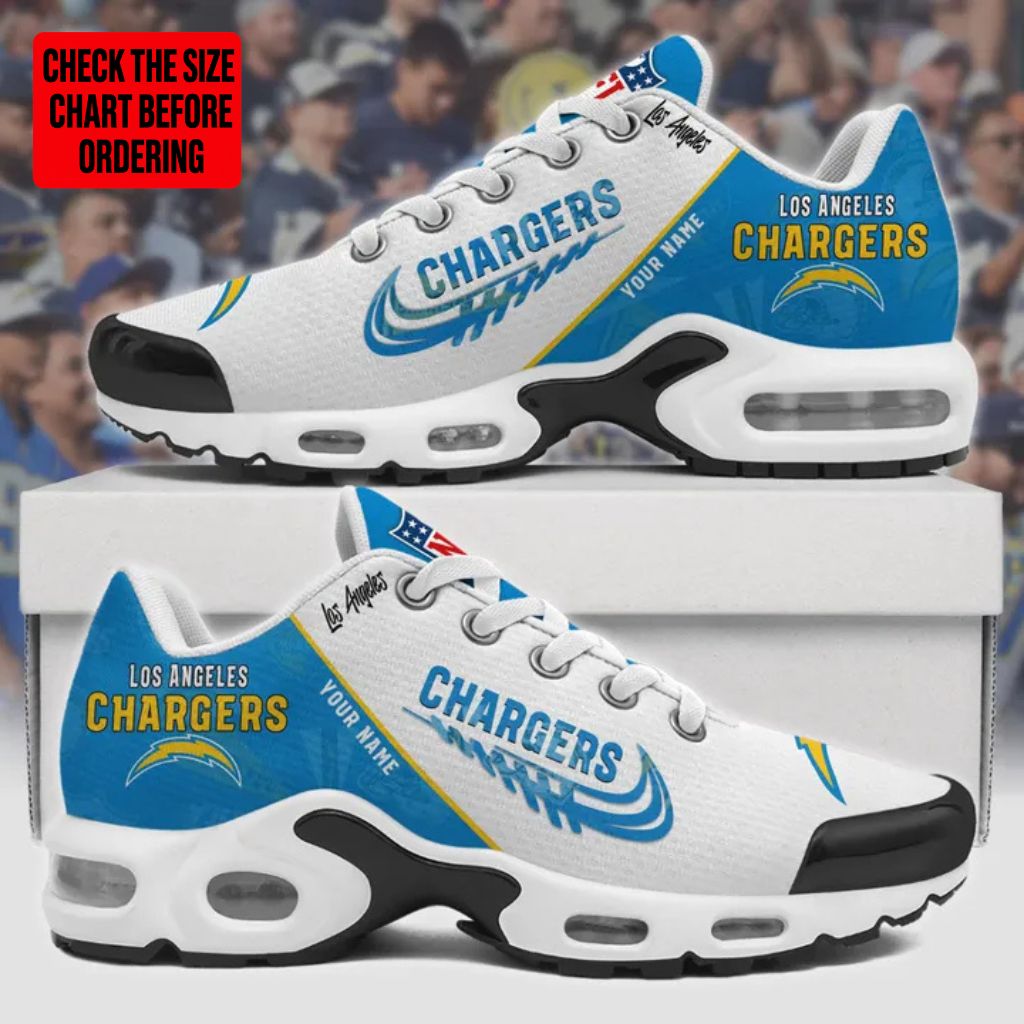 Limited Edition – Customized NFL Los Angeles Chargers Air Max Plus Sneakers
