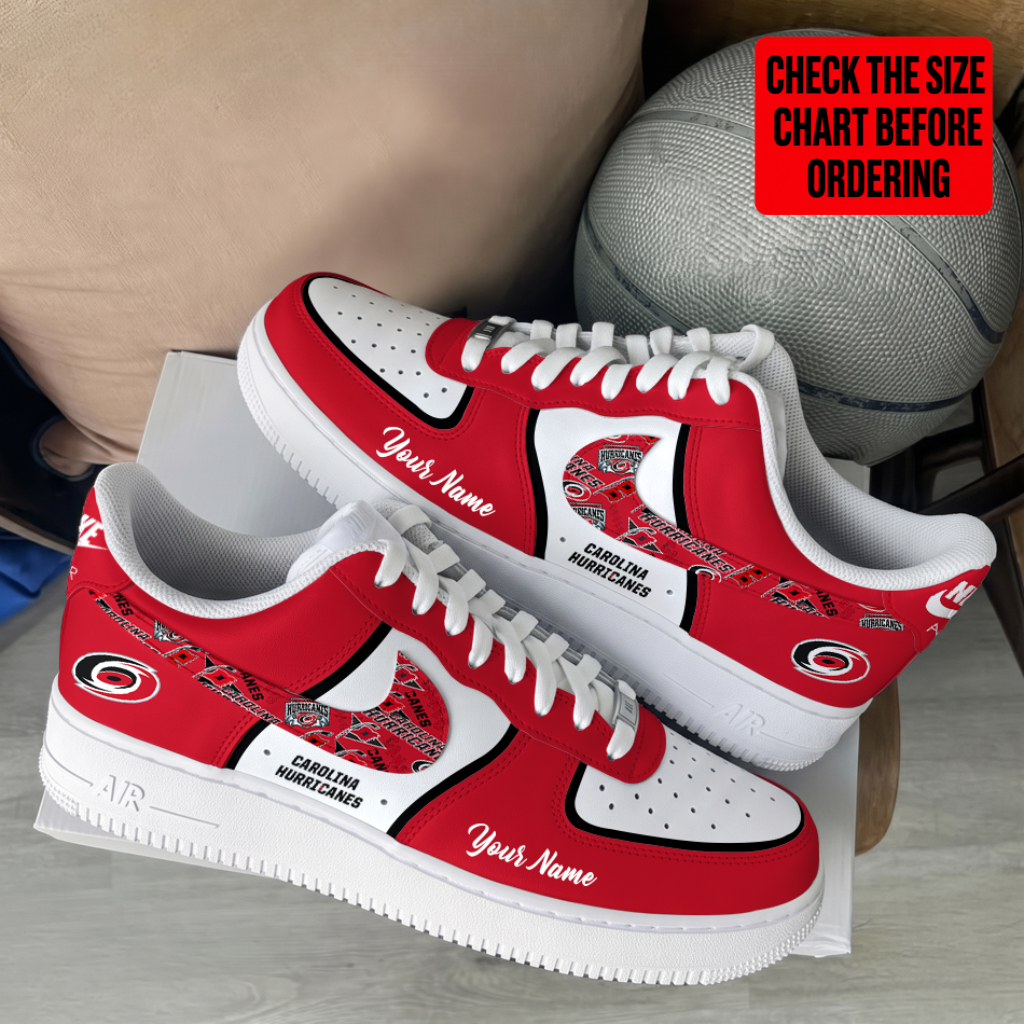 Limited Edition – Customized NHL Carolina Hurricanes Af1 Shoes