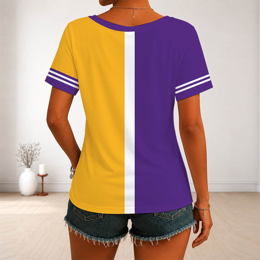 Limited Edition – Customized WNBA Los Angeles Sparks V-Neck Female Shirt - Image 2