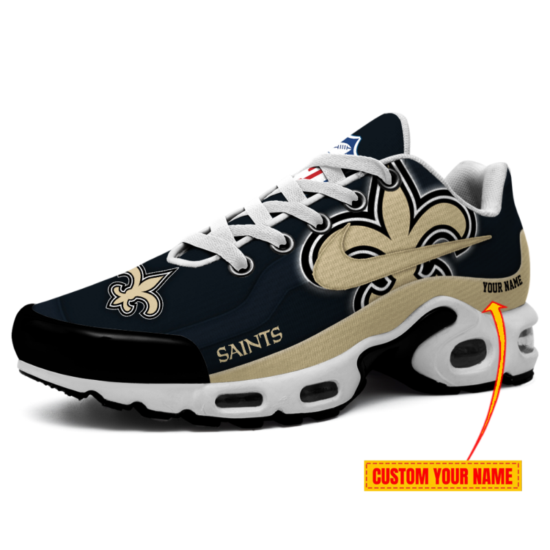 Limited Edition – Customized NFL New Orleans Saints Air Max Plus Sneakers - Image 2