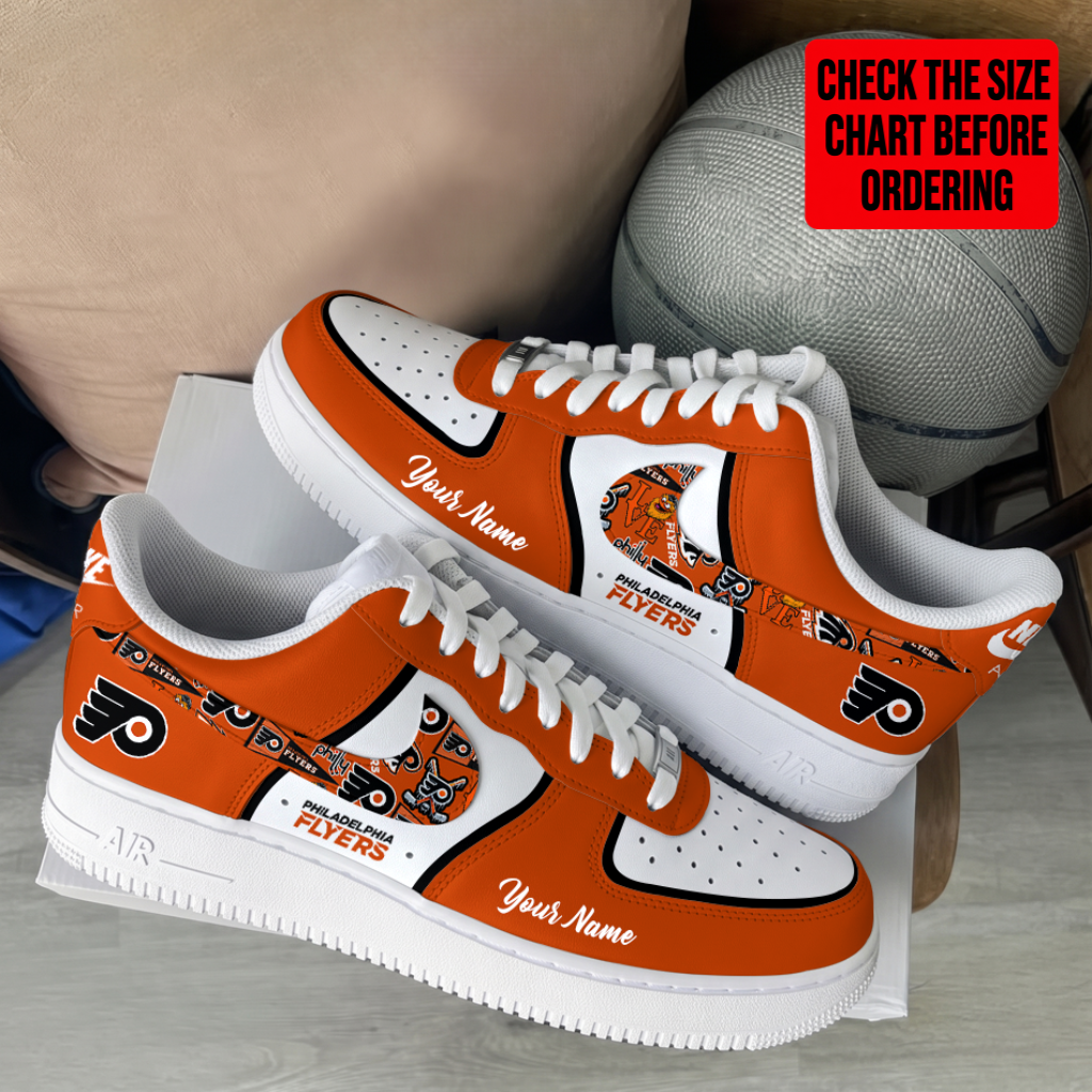 Limited Edition – Customized NHL Philadelphia Flyers Af1 Shoes