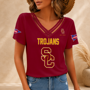 Limited Edition – Customized NCAA Usc Trojans V-Neck Shirt