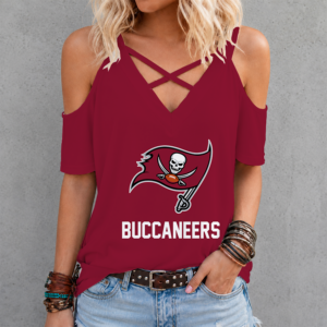 Limited Edition – Customized NFL Tampa Bay Buccaneers Criss Cross V-Neck Top