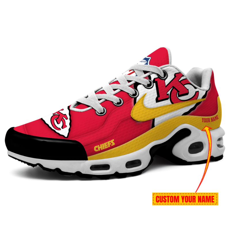 Limited Edition – Customized NFL Kansas City Chiefs Air Max Plus Sneakers - Image 2