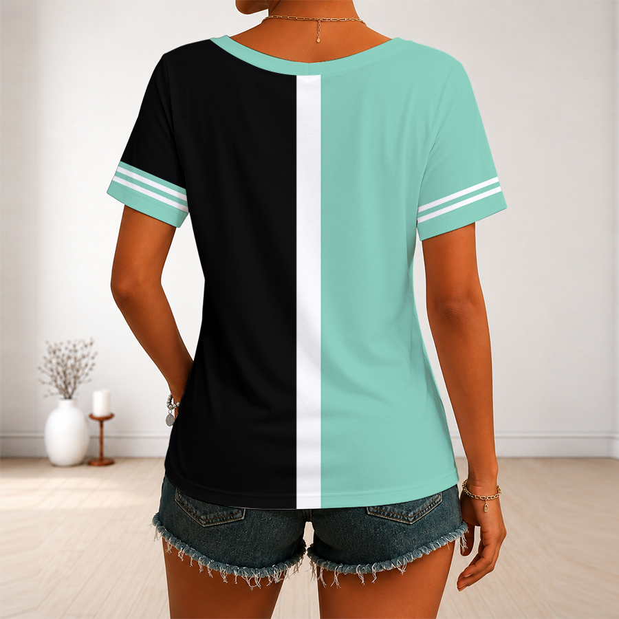 Limited Edition – Customized WNBA New York Liberty V-Neck Female Shirt - Image 2