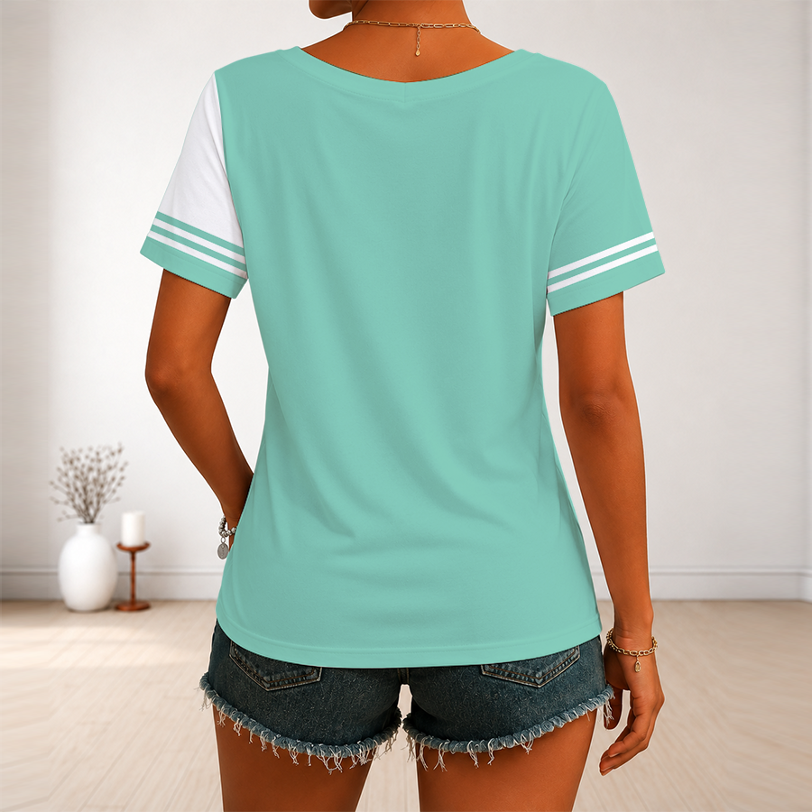 Limited Edition – Customized WNBA New York Liberty V-Neck Female Shirt - Image 2