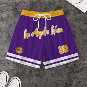 Limited Edition – Customized NBA Los Angeles Lakers Short Pants