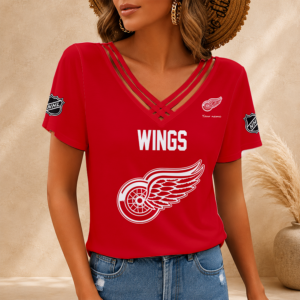 Limited Edition – Customized NHL Detroit Red Wings V-Neck Shirt