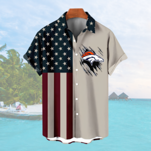 Limited Edition – Customized NFL Denver Broncos Patriotic 250 Usa Hawaiian Shirt