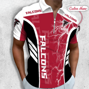 Limited Edition – Customized NFL Atlanta Falcons Zip Polo Shirt