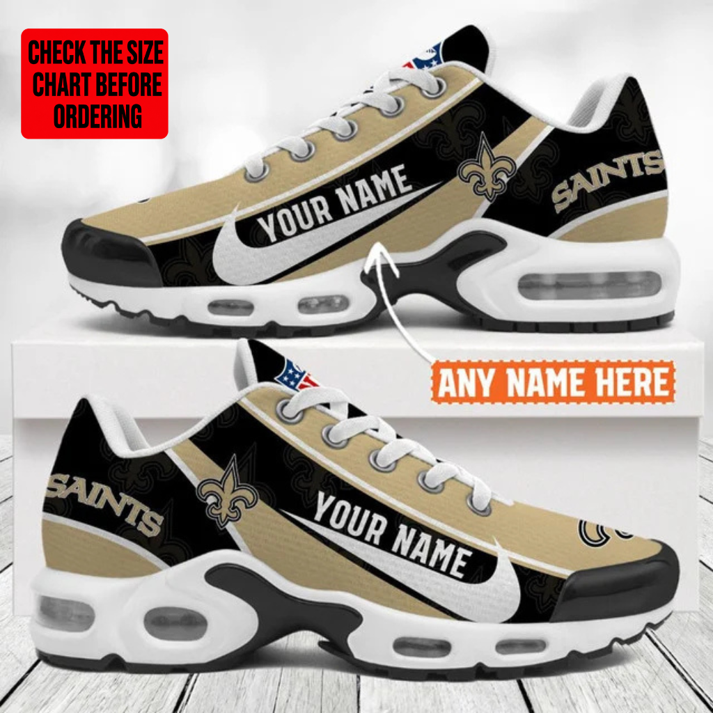 Limited Edition – Customized NFL New Orleans Saints Air Max Plus Sneakers