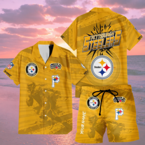 Limited Edition – Customized NFL Pittsburgh Steelers Unisex Hawaiian Shirt & Shorts Set