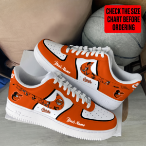 Limited Edition – Customized MLB Baltimore Orioles Af1 Shoes