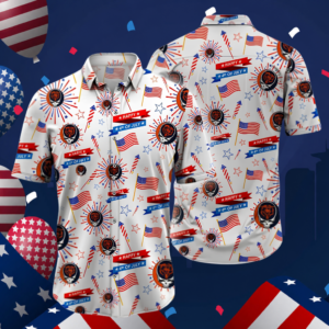 Limited Edition – Customized NFL Chicago Bears Patriotic 250 Usa Hawaiian Shirt