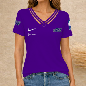 Limited Edition – Customized NBA Utah Jazz V-Neck Shirt